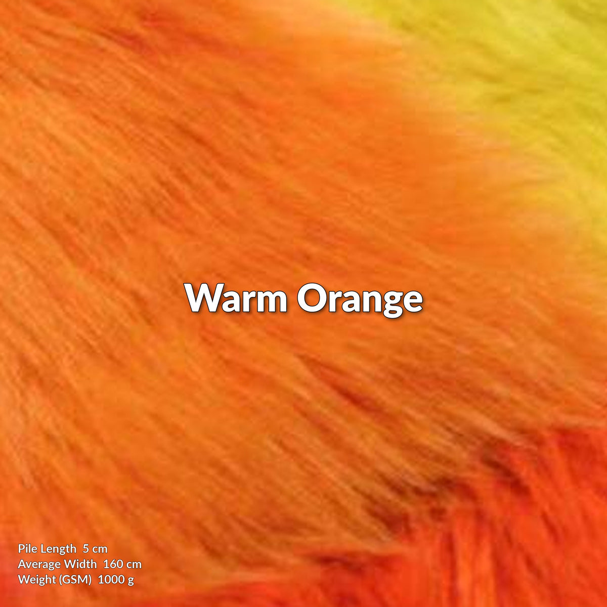 40mm Soft Plush Fluffy Faux Fur Fabric|Warm Color Series