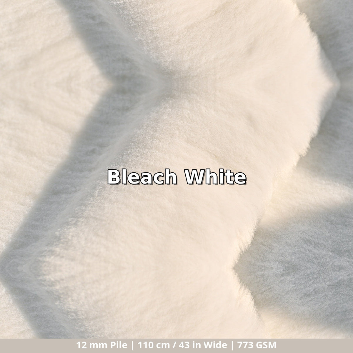 12mm 4-Way Stretch Faux Rabbit Fur Fabric