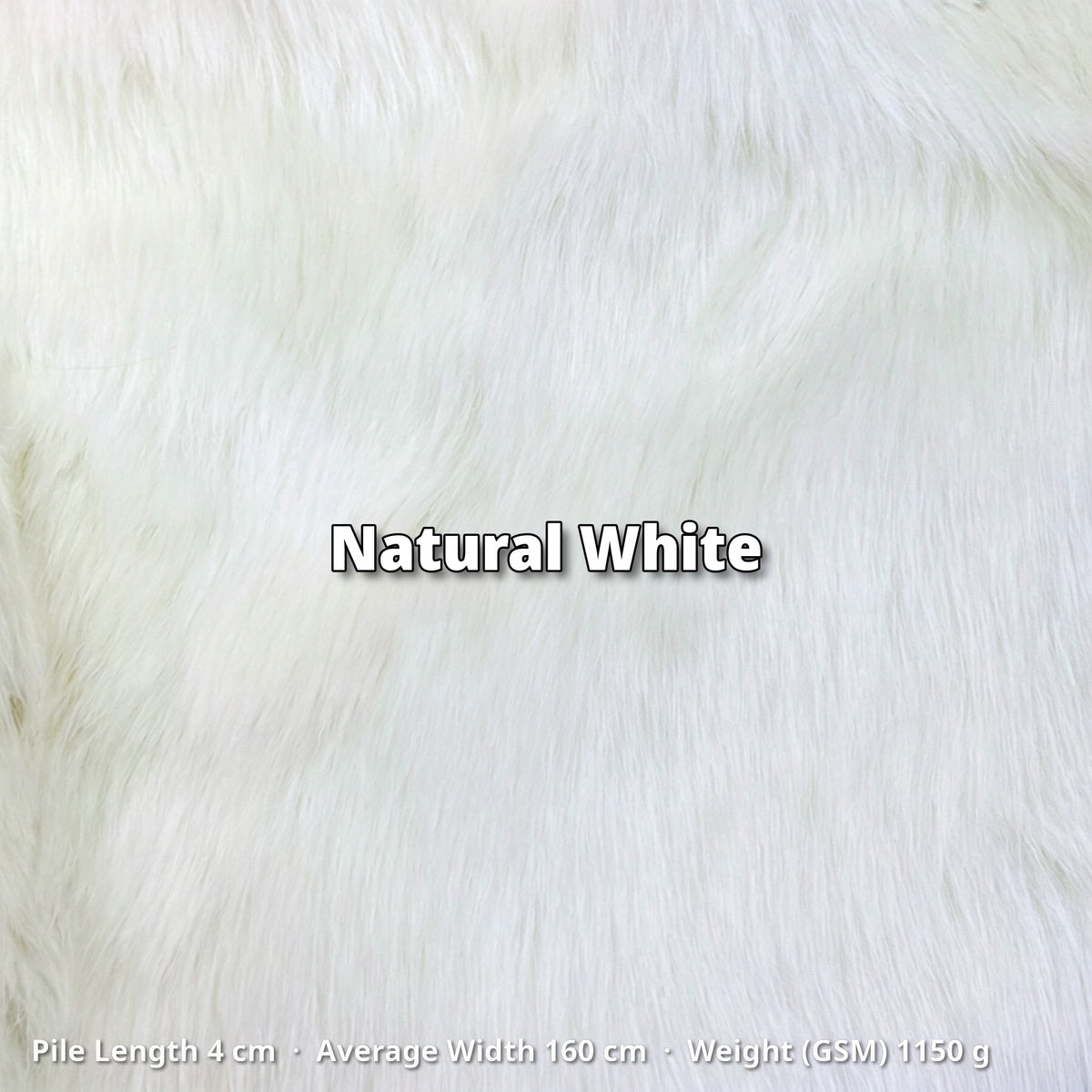 35mm Glossy Drape Faux Fur Fabric