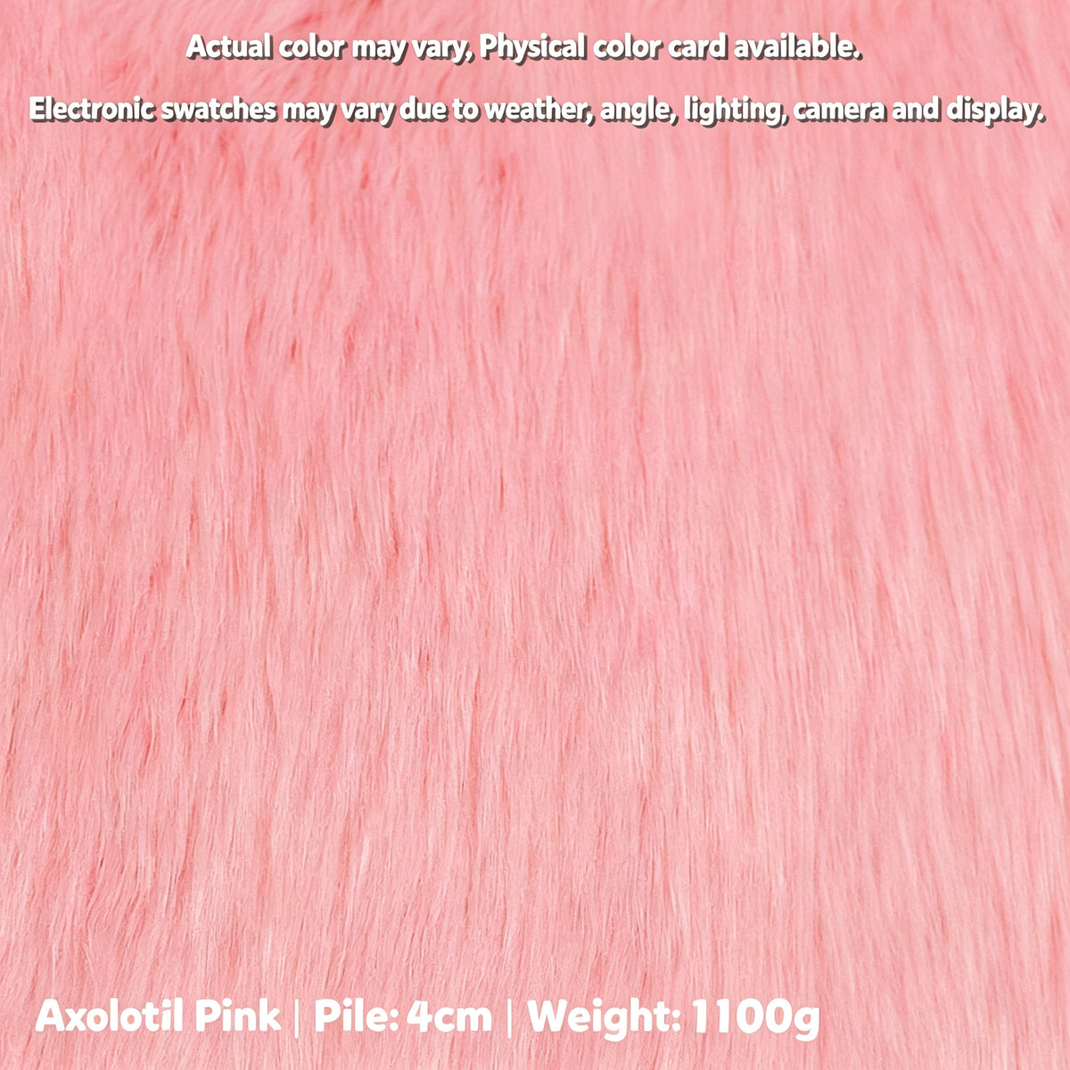 40mm Shaveable Luxury Shag Faux Fur Fabric|Warm Color Series