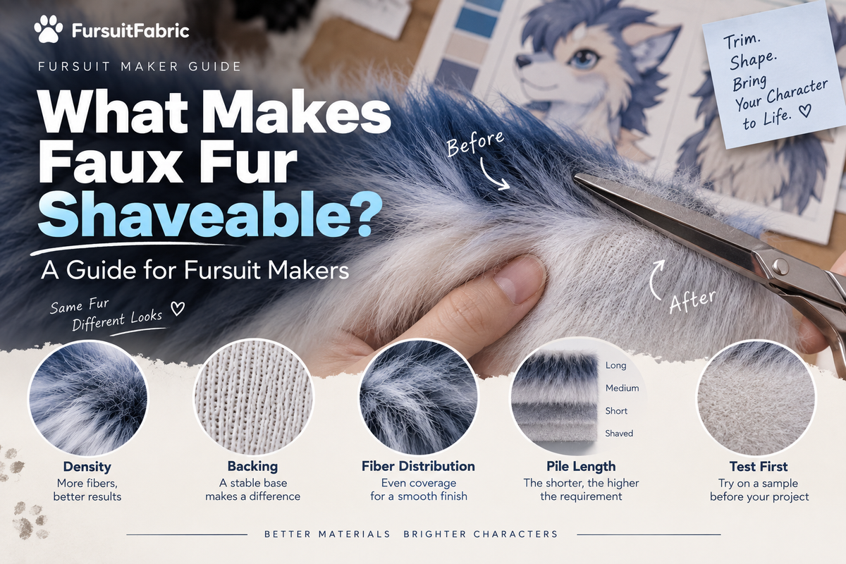 What Makes Faux Fur Shaveable? A Guide for Fursuit Makers