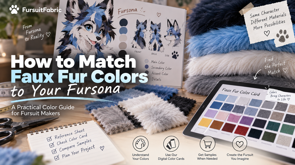 How to Match Faux Fur Colors to Your Fursona | Fursuit Color Guide