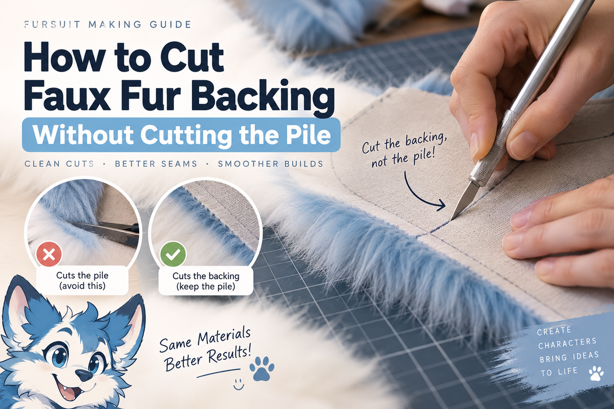 How to Cut Faux Fur Backing Without Damaging the Pile