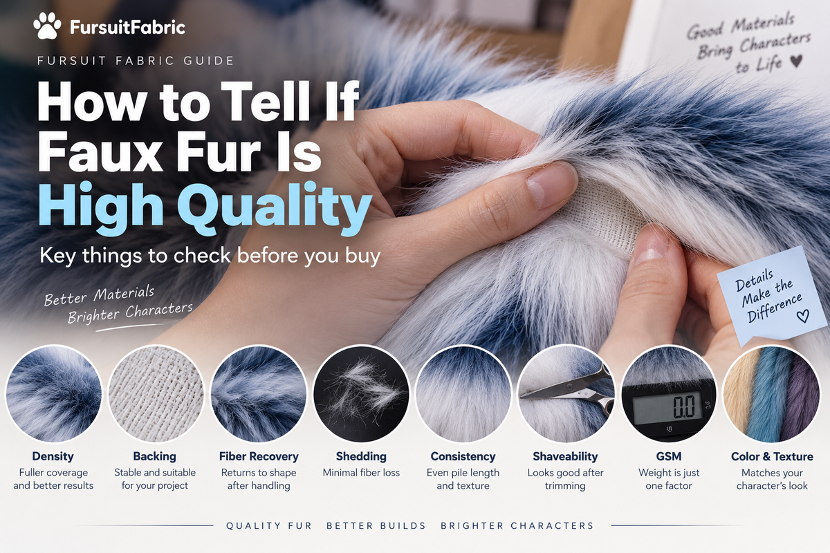 How to Tell If Faux Fur Is High Quality | Fursuit Fabric Guide