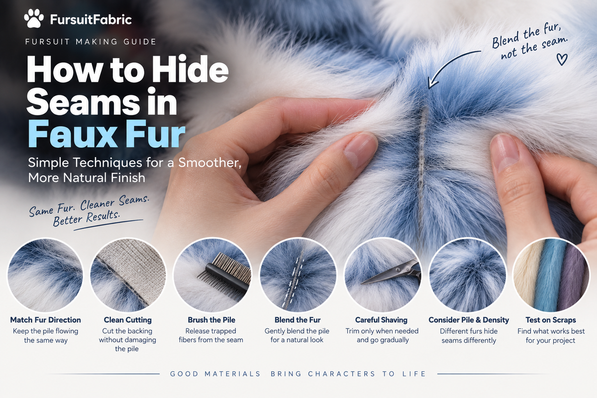 How to Hide Seams in Faux Fur | Fursuit Making Guide