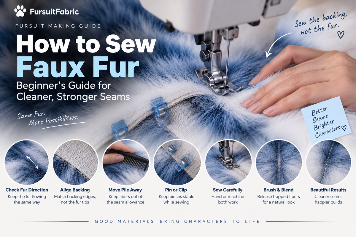 How to Sew Faux Fur for Fursuit Making | Beginner’s Guide