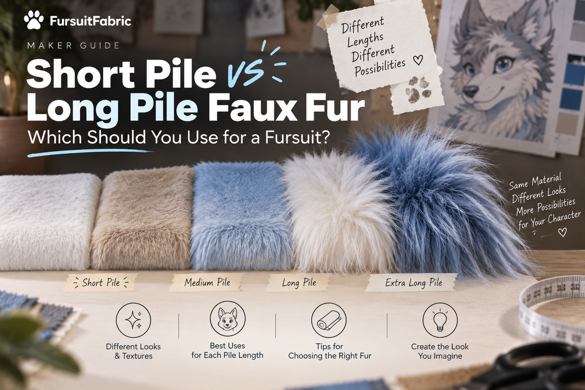Short Pile vs Long Pile Faux Fur: Which Should You Use for a Fursuit?